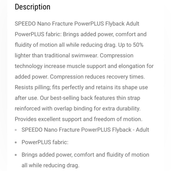 Speedo Swimsuit Women’s Size 30 Small Nano Fracture Flyback Swimsuit one piece - Picture 13 of 16